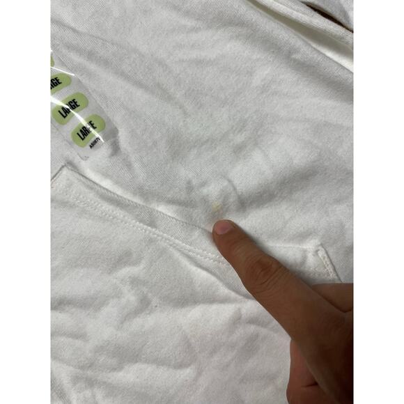 Champion White Script Logo Lightweight Hoodie - Picture 3 of 3